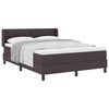 vidaXL Cama tipo Box Spring Manual Marr&oacute;n Oscuro 200 x 160 cm tela
