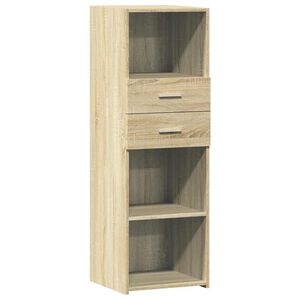 vidaXL Aparador alto madera de ingenier&iacute;a roble Sonoma 40x42,5x124 cm