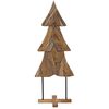 vidaXL &Aacute;rbol de Navidad Marr&oacute;n 151 cm Madera de teca maciza