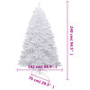 vidaXL &Aacute;rbol de Navidad artificial con bisagras y nieve flocada 240 cm