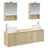 vidaXL Juego de Muebles de Ba&ntilde;o 5 pcs Roble Sonoma