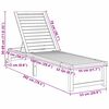vidaXL Tumbona Marr&oacute;n 202 x 53 x 89 cm Madera de Acacia S&oacute;lida