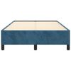 vidaXL Estructura de cama sin colch&oacute;n terciopelo azul oscuro 120x190cm