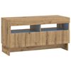 vidaXL Mueble de TV LED Roble artisan Madera de ingenier&iacute;a
