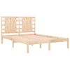 vidaXL Estructura de cama madera maciza 120x190 cm