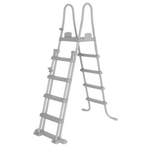 Bestway Escalera de seguridad para piscina 4 pelda&ntilde;os Flowclear 132 cm