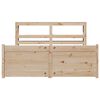vidaXL Estructura de cama con cabecero madera maciza pino 120x190 cm