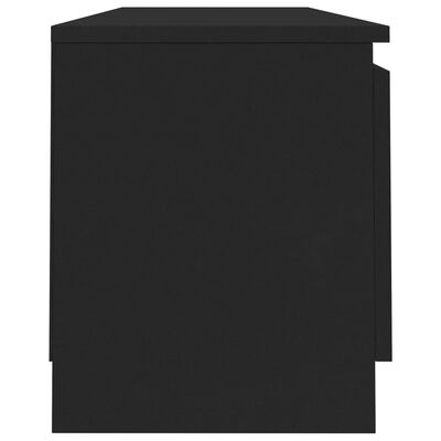 vidaXL Mueble para TV de aglomerado negro 120x30x35,5 cm