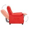 vidaXL Sill&oacute;n reclinable de cuero sint&eacute;tico rojo