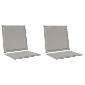 vidaXL Cojines de Asiento y Respaldo Poli&eacute;ster Gris Claro
