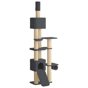 vidaXL &Aacute;rbol para gatos del suelo al techo con poste de sisal