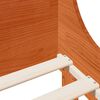 vidaXL Cama sin colch&oacute;n madera maciza de pino marr&oacute;n cera 100x200 cm