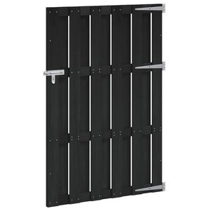 vidaXL Puerta de jard&iacute;n 100 x 150 cm WPC y Aluminio Negro