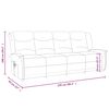 vidaXL Sill&oacute;n reclinable de masaje de 4 plazas tela taupe