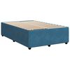 vidaXL Cama box spring con colch&oacute;n terciopelo azul 120x200 cm