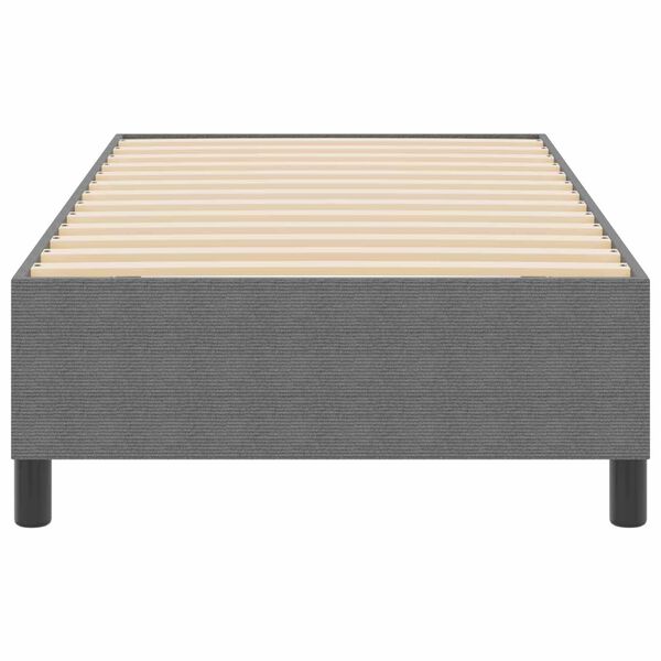 vidaXL Cama de plataforma Gris Claro 100 x 200 cm tela