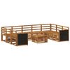 vidaXL Juegos de sof&aacute;s Madera de Acacia S&oacute;lida