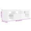 vidaXL Mueble de TV con luces LED blanco brillante 120x35x40 cm