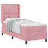 vidaXL Cama tipo Box Spring con colch&oacute;n Rosa 80 x 200 cm Terciopelo