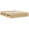 vidaXL Estructura de cama Sonoma 180 x 200 cm Madera de pino macizo