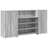 vidaXL Mostrador de recepci&oacute;n sonoma gris 200x50x103,5 cm