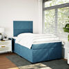 vidaXL Cama box spring con colch&oacute;n terciopelo azul 120x200 cm