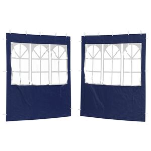 vidaXL Panel lateral de tienda para fiestas 2 uds. 200 x 195 cm Azul