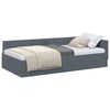 vidaXL Estructura de cama en esquina Gris oscuro 80 cm x 200 cm
