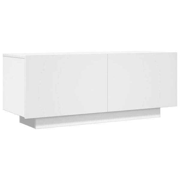 vidaXL Mueble para TV madera contrachapada blanco 100x35x40 cm