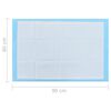 vidaXL Empapadores para mascota 200 unidades 90x60 cm textil no tejido