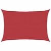 vidaXL Toldo de vela rojo HDPE 160 g/m&sup2; 5x7 m