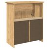 vidaXL Gabinete de Ba&ntilde;o con puerta BODO Marr&oacute;n miel 70 x 35 x 80 cm