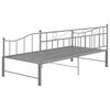 vidaXL Estructura sof&aacute; cama extra&iacute;ble sin colch&oacute;n metal gris 90x200 cm