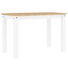 vidaXL Mesa de comedor PANAMA madera maciza pino blanco 112x60x75 cm