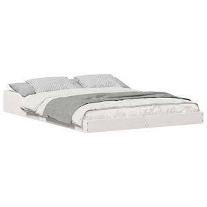 vidaXL Estructura de cama 140 x 190 cm Madera de pino macizo