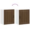 vidaXL Armario de pared de cocina Lucca roble marr&oacute;n