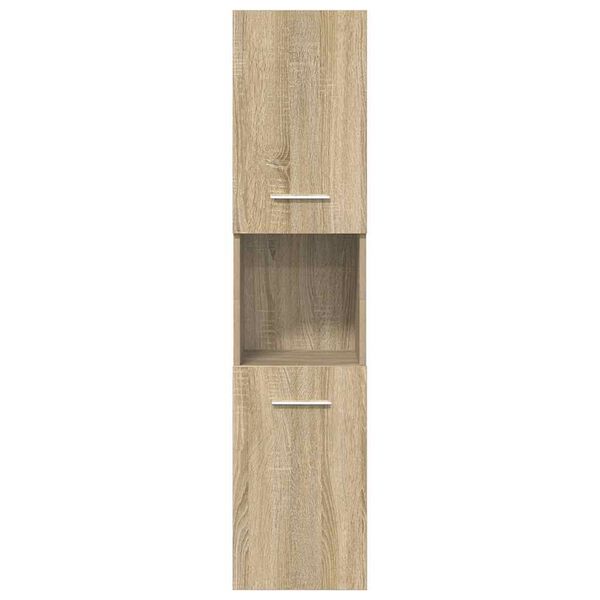 vidaXL Juego de muebles de ba&ntilde;o 5 pzas madera ingenier&iacute;a roble Sonoma