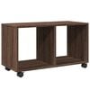 vidaXL Armario con ruedas madera ingenier&iacute;a marr&oacute;n roble 72x33x42,5 cm