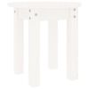 vidaXL Mesa de centro de madera maciza de pino blanco &Oslash;35x35 cm