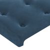 vidaXL Cabecero con orejas de terciopelo azul oscuro 83x23x118/128 cm