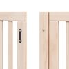 vidaXL Puerta para perros plegable 12 paneles madera de &aacute;lamo 600 cm