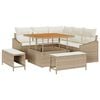 vidaXL Conjunto de sof&aacute;s de jard&iacute;n 8 uds. 7-N&uacute;mero de plazas Beige