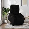vidaXL Sillón reclinable elevable tela negro