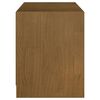 vidaXL Mueble de TV de madera maciza pino marrón miel 104x33x41 cm