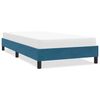 vidaXL Estructura de cama sin colch&oacute;n terciopelo azul oscuro 80x210 cm
