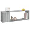 vidaXL Mueble de TV madera contrachapada gris Sonoma 100x24x32 cm