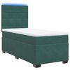 vidaXL Cama box spring con colch&oacute;n terciopelo verde oscuro 90x190 cm