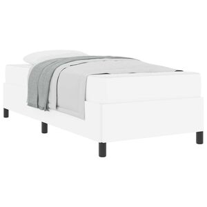 vidaXL Estructura de cama con colch&oacute;n 80 x 200 cm tela