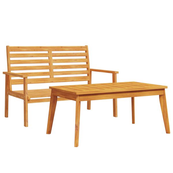 vidaXL Set de muebles de jard&iacute;n madera maciza de acacia