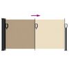 vidaXL Toldo lateral retr&aacute;ctil beige 100x300 cm